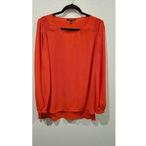 EVA LONGORIA Red Long Sleeve Blouse